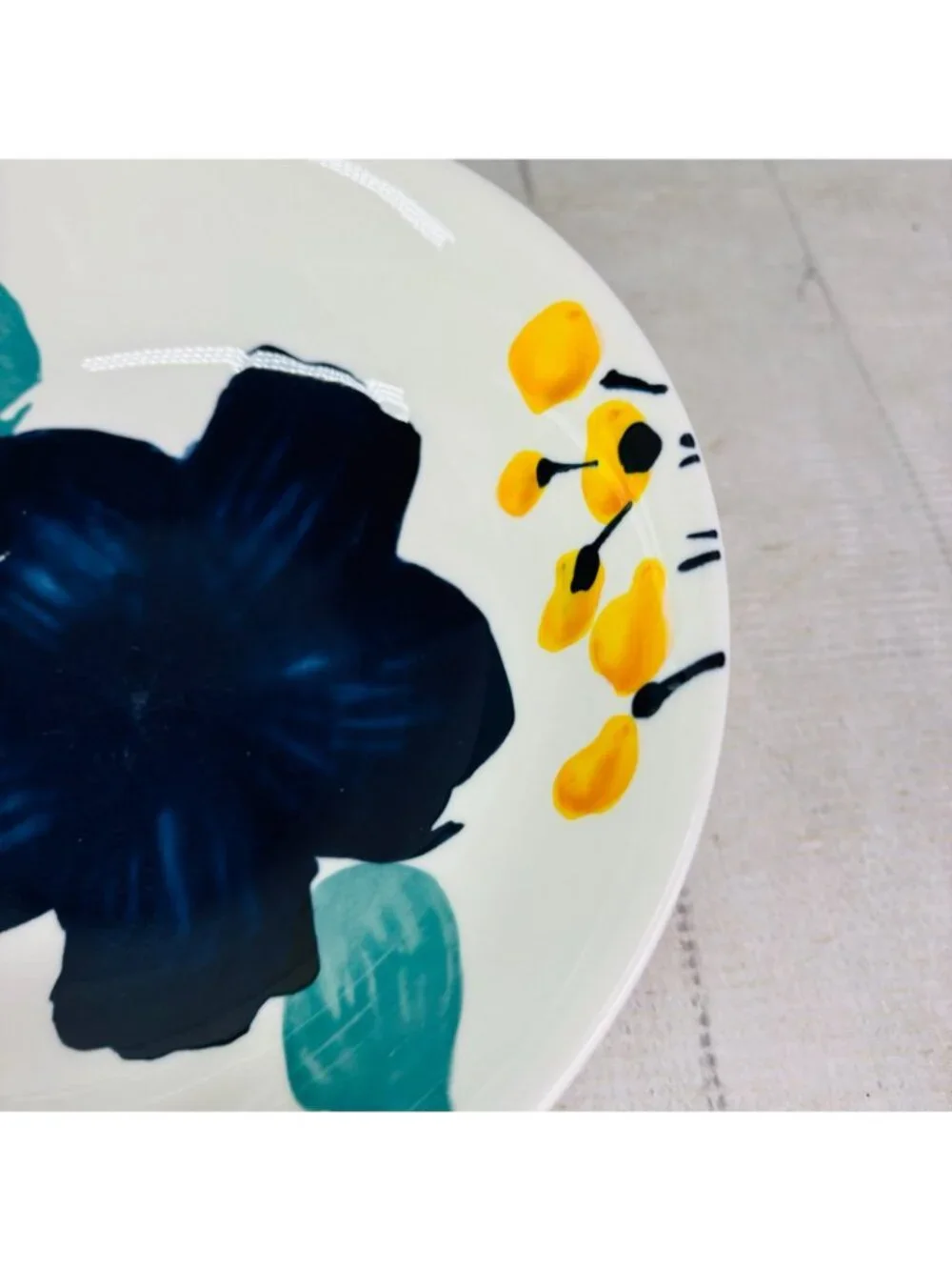 Baum Brothers BELLA FLORAL Turquoise Yellow Floral 8